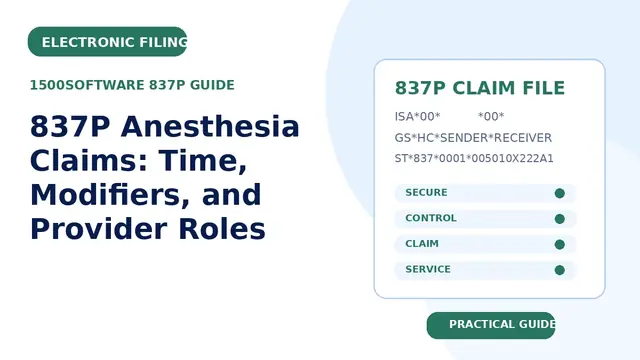 837P Anesthesia Claims: Time, Modifiers, and Provider Roles