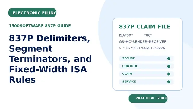 837P Delimiters, Segment Terminators, and Fixed-Width ISA Rules