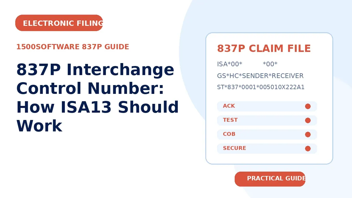 837P Interchange Control Number: How ISA13 Should Work