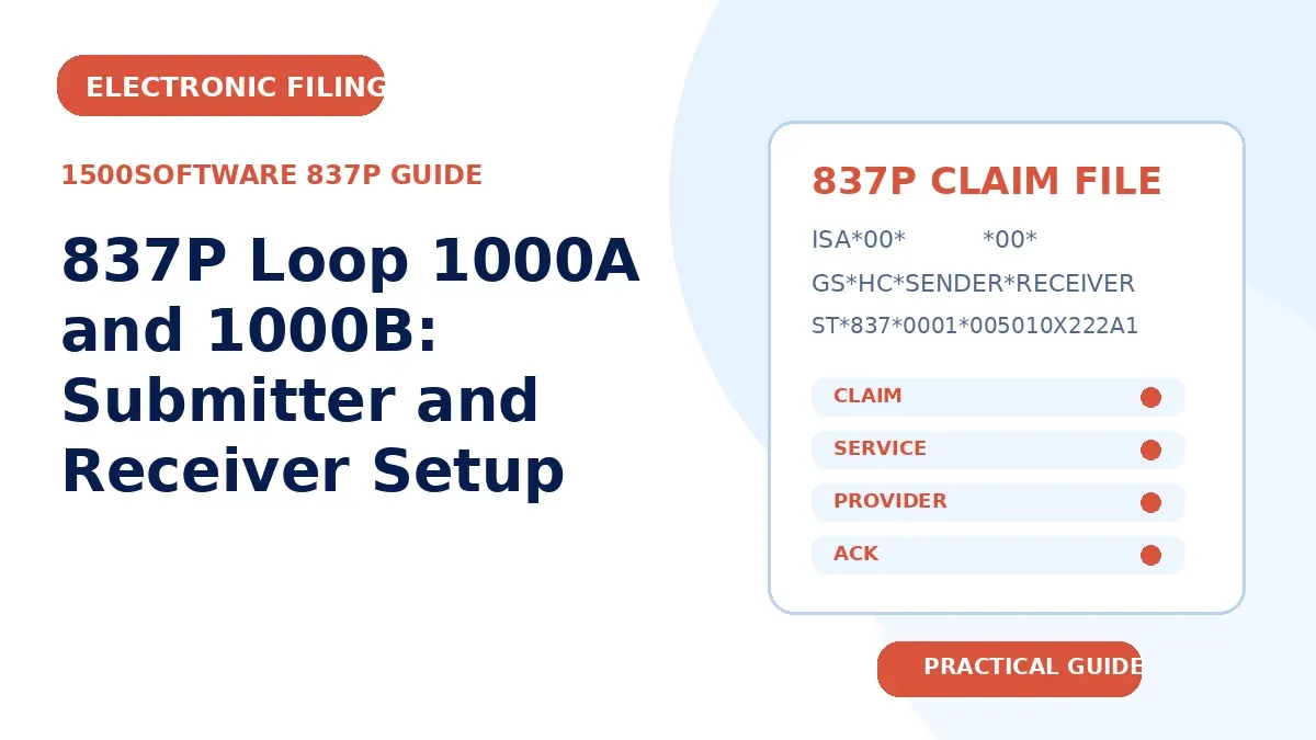 837P Loop 1000A and 1000B: Submitter and Receiver Setup