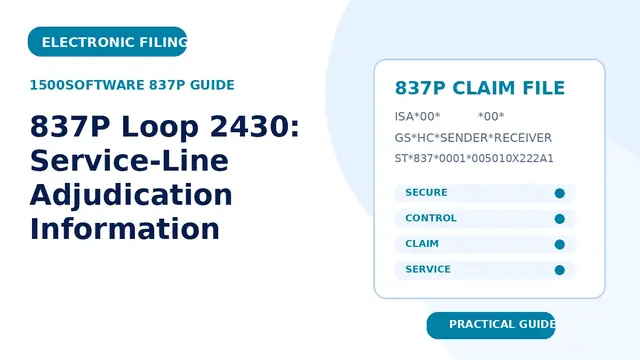 837P Loop 2430: Service-Line Adjudication Information