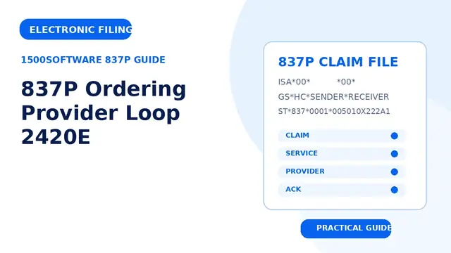 837P Ordering Provider Loop 2420E
