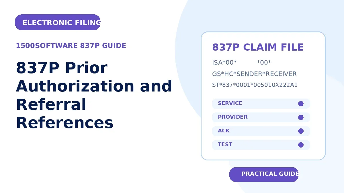 837P Prior Authorization and Referral References