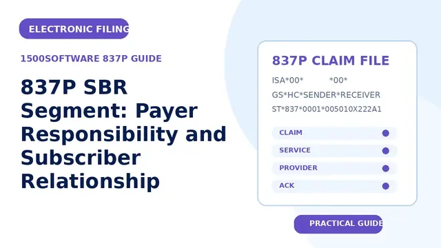 837P SBR Segment: Payer Responsibility and Subscriber Relationship
