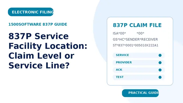 837P Service Facility Location: Claim Level or Service Line?