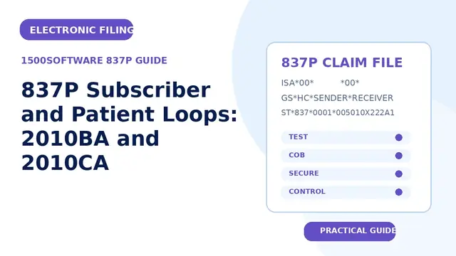 837P Subscriber and Patient Loops: 2010BA and 2010CA