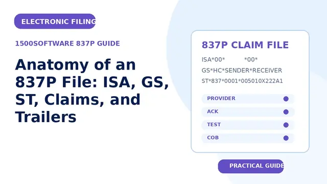 Anatomy of an 837P File: ISA, GS, ST, Claims, and Trailers
