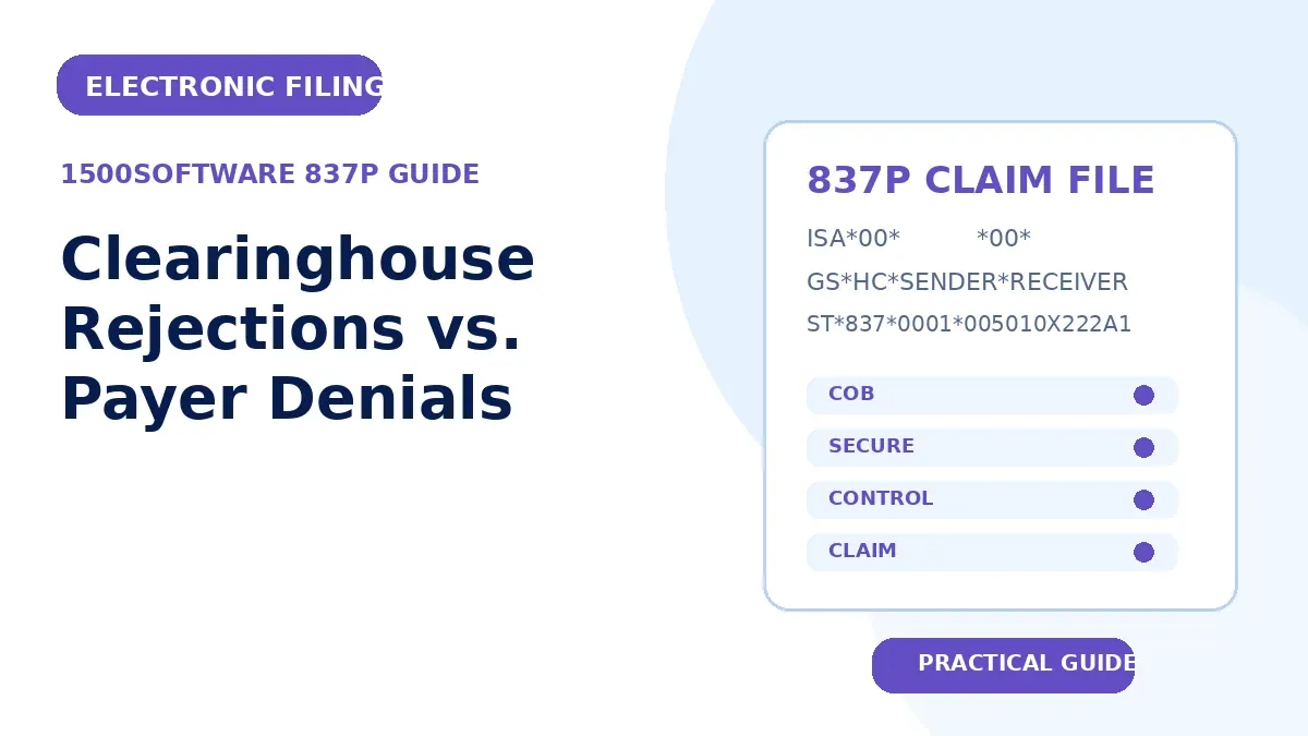 Clearinghouse Rejections vs. Payer Denials