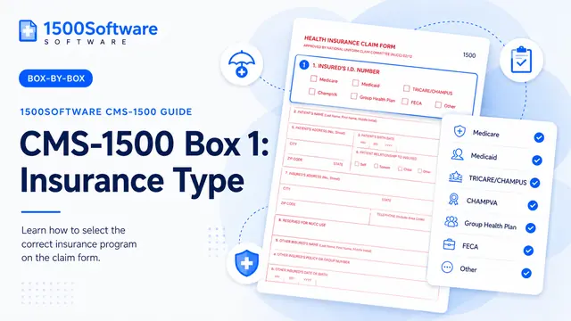 CMS-1500 Box 1: Insurance Type