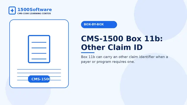 CMS-1500 Box 11b: Other Claim ID