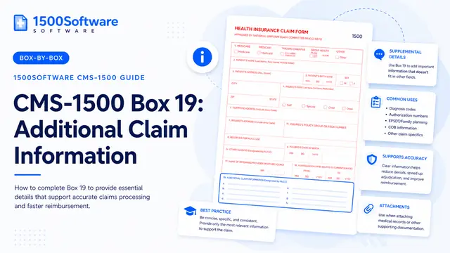CMS-1500 Box 19: Additional Claim Information