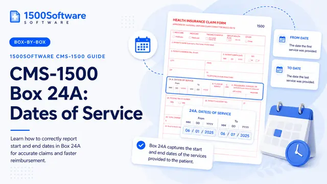 CMS-1500 Box 24A: Dates of Service