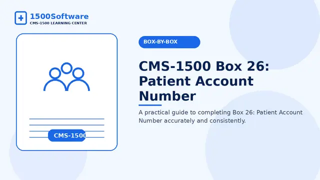 CMS-1500 Box 26: Patient Account Number