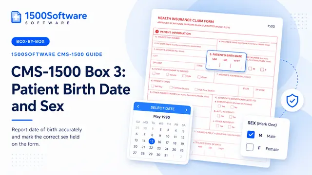 CMS-1500 Box 3: Patient Birth Date and Sex