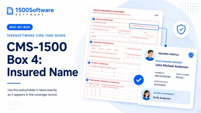 CMS-1500 Box 4: Insured Name