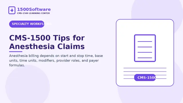 CMS-1500 Tips for Anesthesia Claims