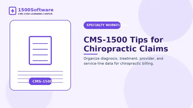 CMS-1500 Tips for Chiropractic Claims