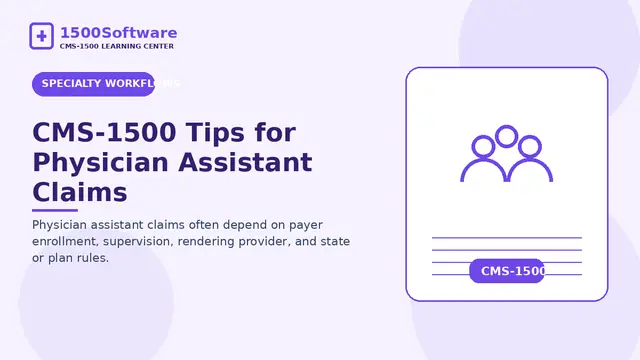 CMS-1500 Tips for Physician Assistant Claims