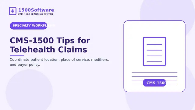 CMS-1500 Tips for Telehealth Claims