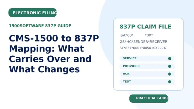 CMS-1500 to 837P Mapping: What Carries Over and What Changes