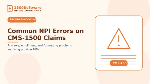Common NPI Errors on CMS-1500 Claims