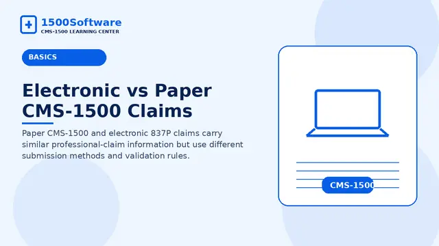 Electronic vs Paper CMS-1500 Claims