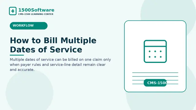 How to Bill Multiple Dates of Service
