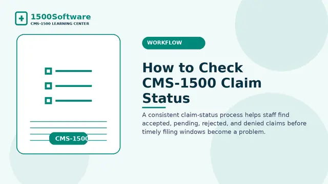 How to Check CMS-1500 Claim Status