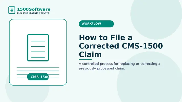 How to File a Corrected CMS-1500 Claim