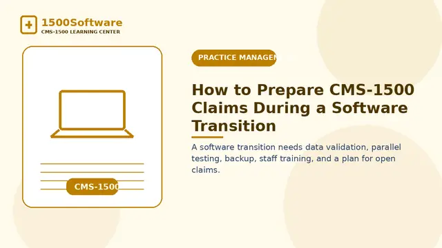 How to Prepare CMS-1500 Claims During a Software Transition