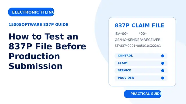 How to Test an 837P File Before Production Submission