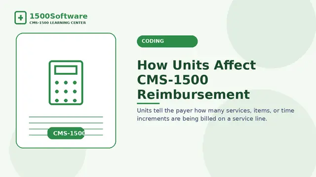 How Units Affect CMS-1500 Reimbursement