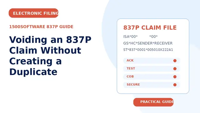 Voiding an 837P Claim