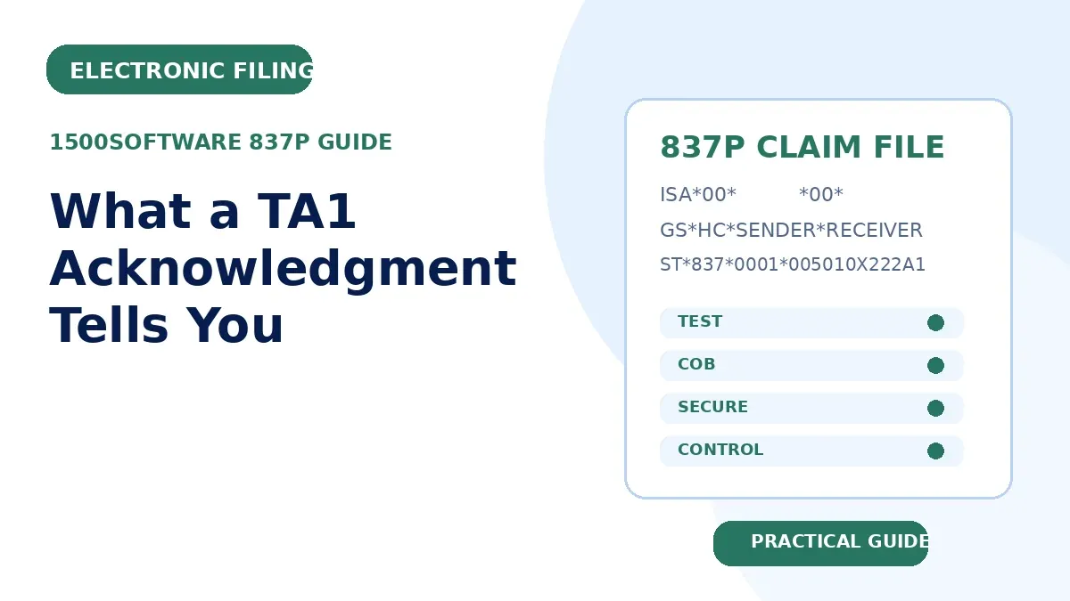 What a TA1 Acknowledgment Tells You