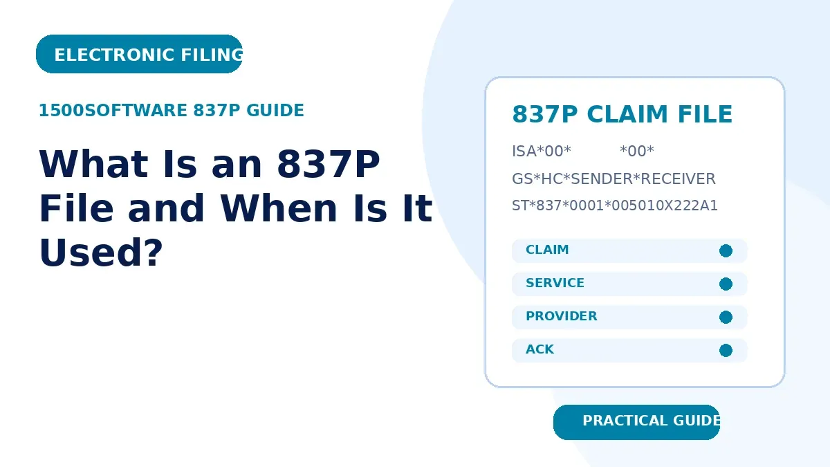 What Is an 837P File and When Is It Used?