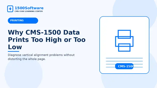 Why CMS-1500 Data Prints Too High or Too Low